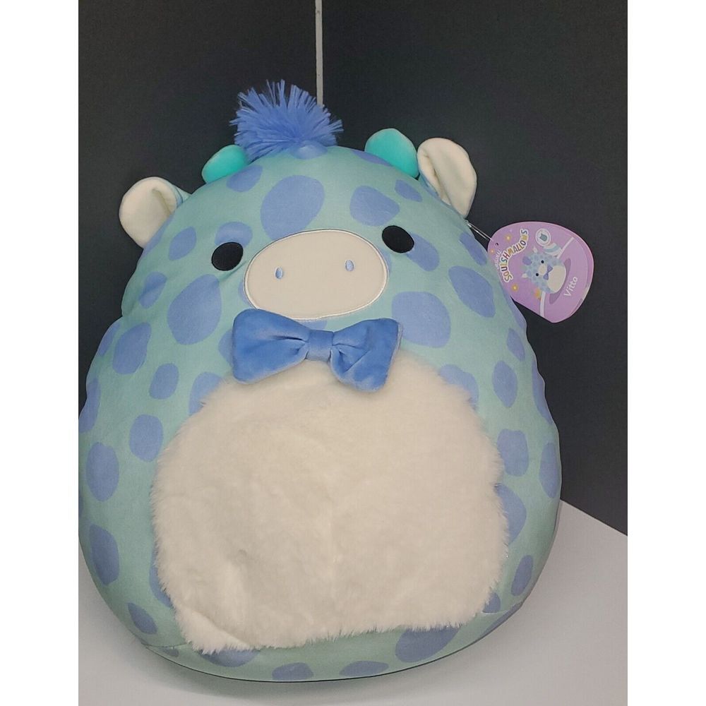 Squishmallows Vitto The Blue Giraffe‎ 14" Officially Licensed Kellytoy Plush
